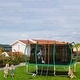 preview thumbnail 17 of 26, 14 ft. Rectangular Outdoor Trampoline with Safety Enclosure Net 168" x 96"