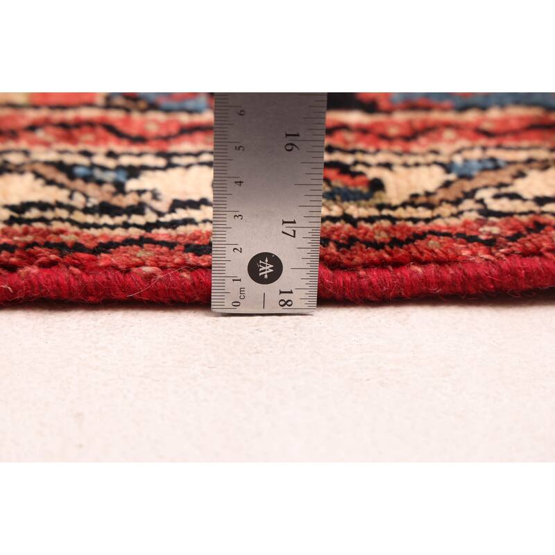 ECARPETGALLERY Hand-knotted Andelz Dark Navy Wool Rug - 4'1 x 10'0