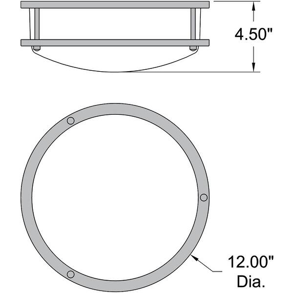 Access Lighting Conga 1-light Bronze?12-inch Flush Mount