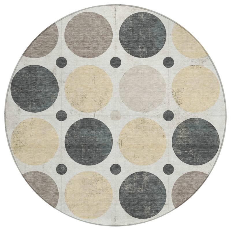 HomeRoots Geometric Transitional Rectangle Outdoor Rug