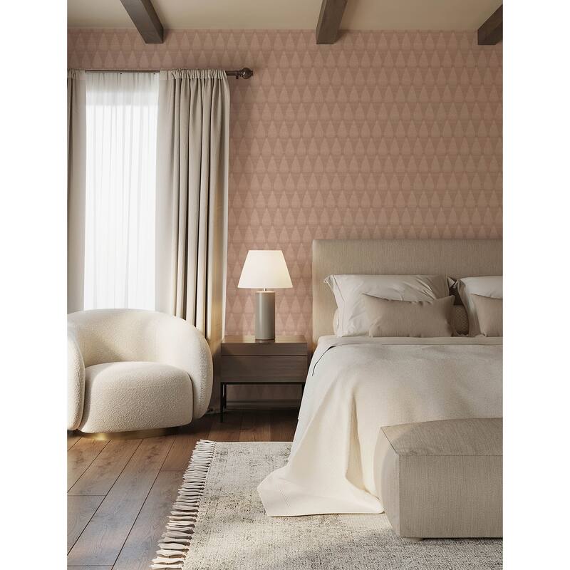 A-Street Prints Mirko Rust Ogee Wallpaper