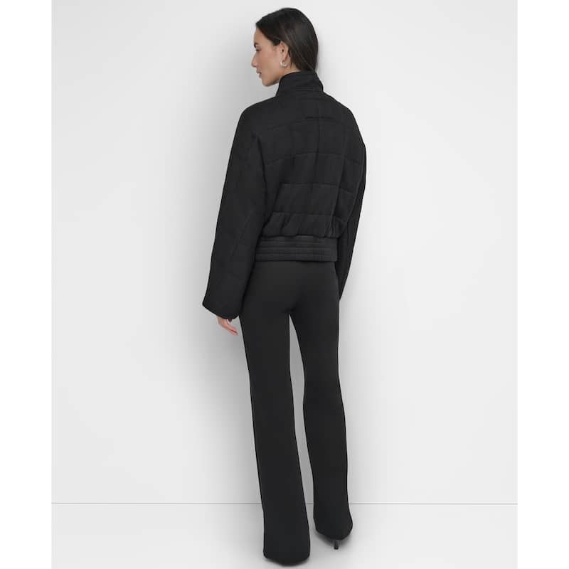 DKNY Quilted Zippered Jacket