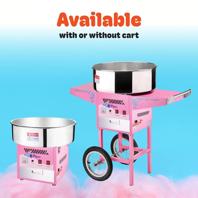 Great Northern Popcorn Commercial Cotton Candy Machine Floss Maker With Cart