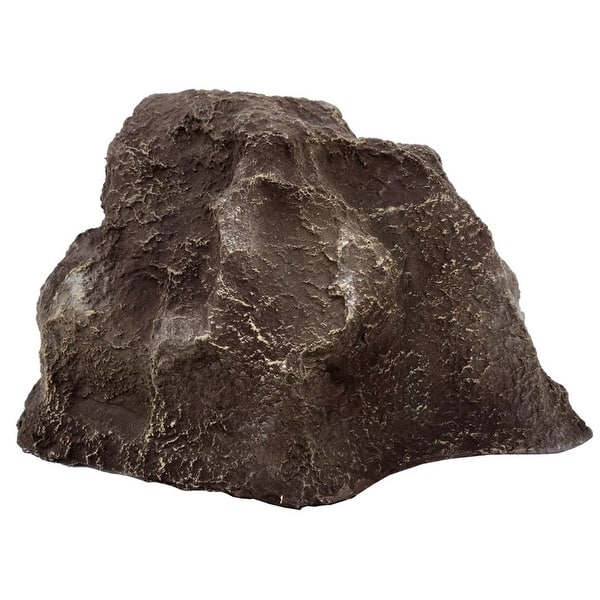 slide 2 of 43, Outdoor Artificial Landscaping Rock Well Pump Cover Fiberglass Boulder River Brown - Small