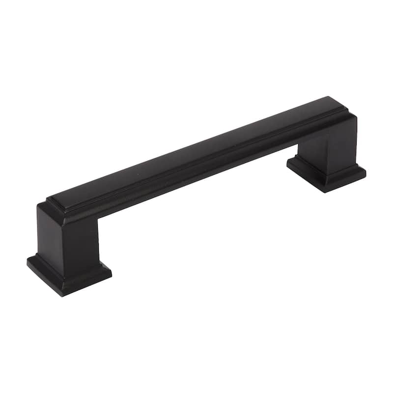 Utopia Alley Dover Cabinet Ring Pull Knob - Vintage Cabinet Hardware with Hand Finished Matt Black, 1.26", 3.78" & 5"