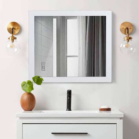 Proox 36 inch Basics Rectangular Wall Mirror Classical Bathroom Horizontal Mirror