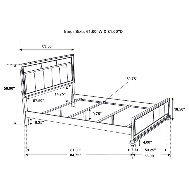 Randall White 4-piece Queen Bedroom Set