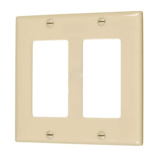 Rectangle Ivory Electrical Switch Plate Plastic American Imaginations