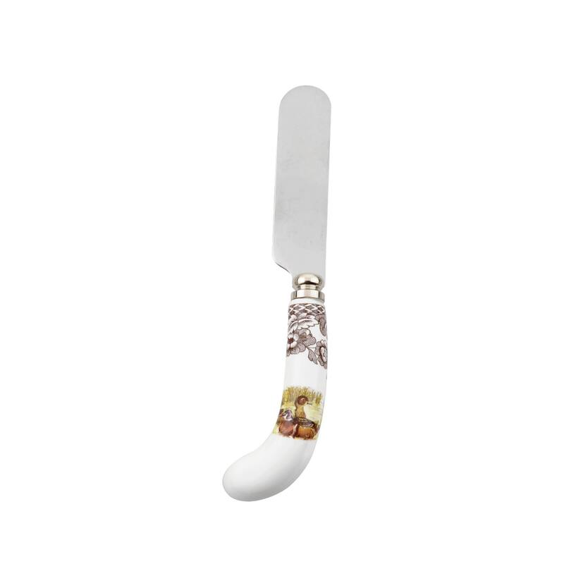 Spode Woodland Cheese Knife and 6 Spreaders