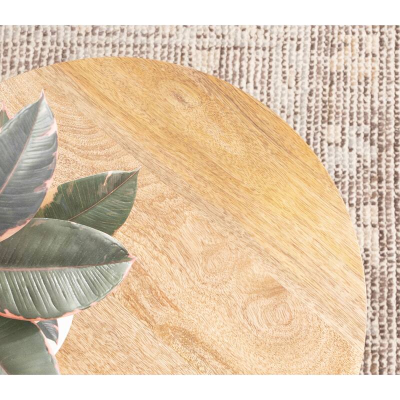 Kate and Laurel Talcott Round Wood Side Table