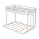 preview thumbnail 11 of 20, Twin over Full Solid Wood Bunk Bed with Built-in Ladder