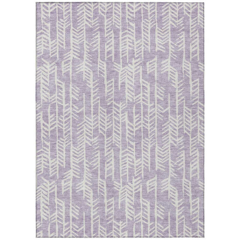 Machine Washable Indoor/ Outdoor Chantille Modern Arrows Rug