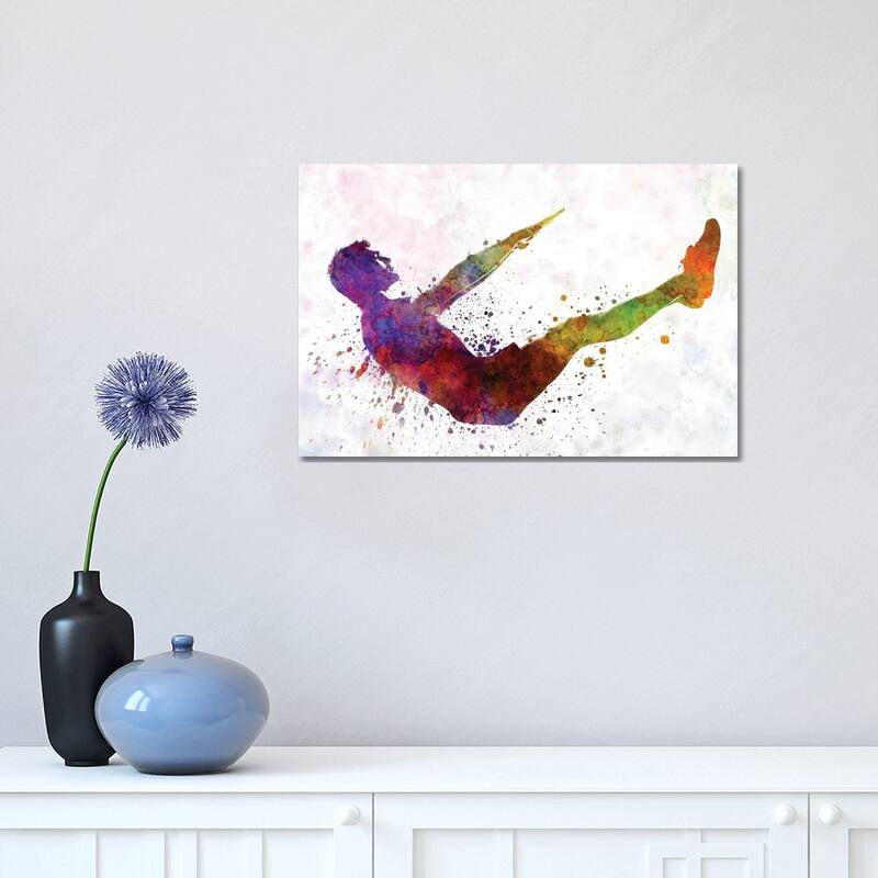 iCanvas "Man Exercising Workout Fitness" by Paul Rommer Canvas Print - 12x18x1.5