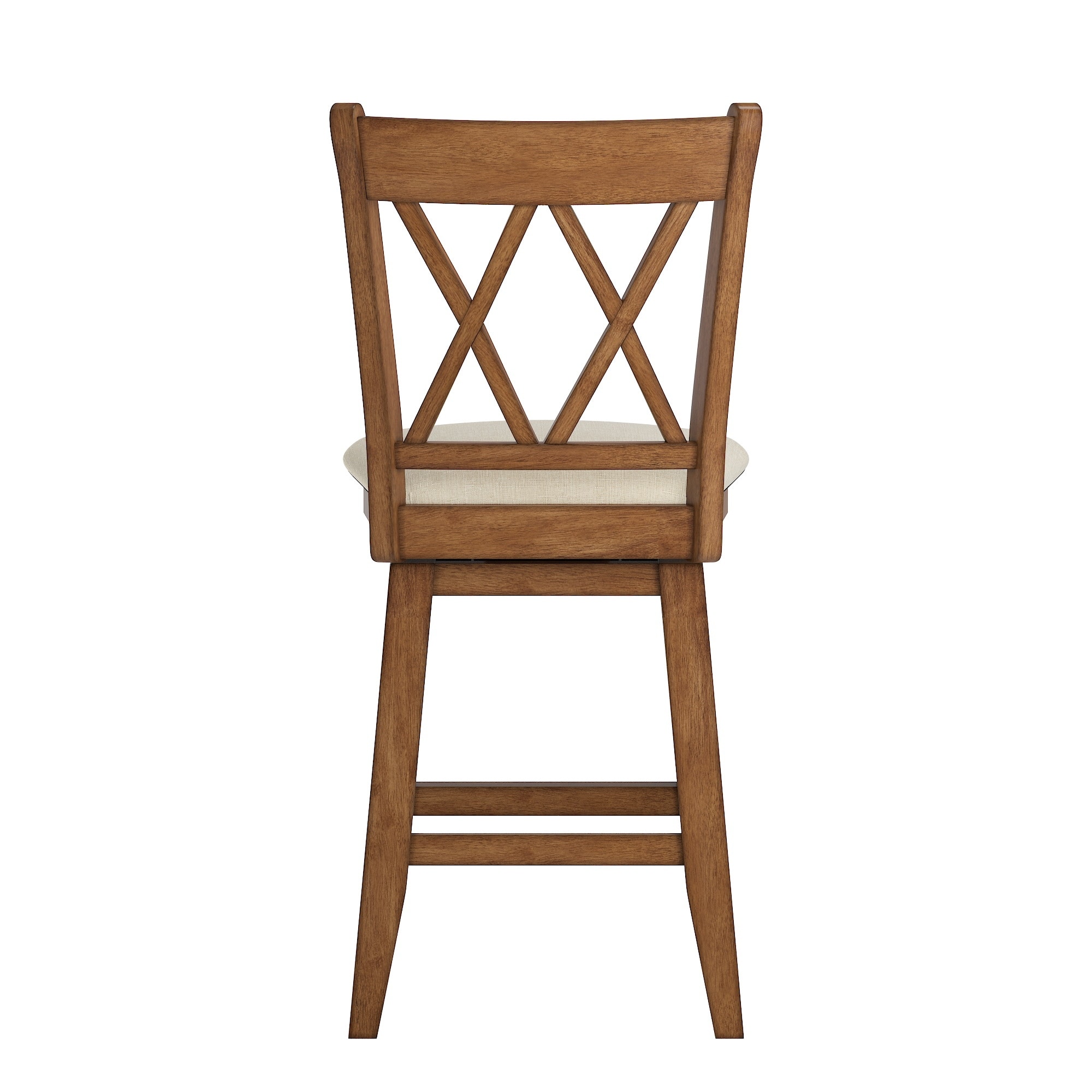 International concepts double x shop back swivel stool