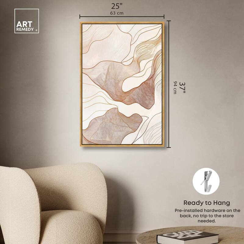 Contoured Reverie I Canvas by Art Remedy