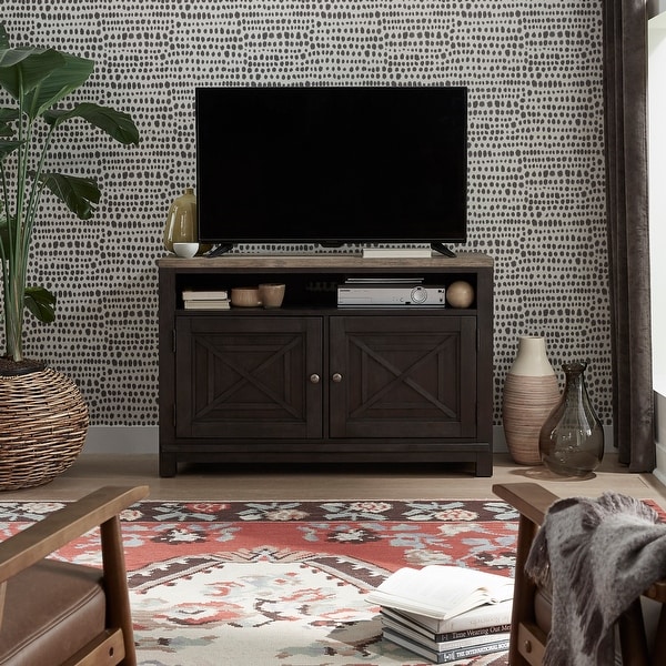 Heatherbrook Charcoal and Ash 46-inch TV Console. Opens flyout.