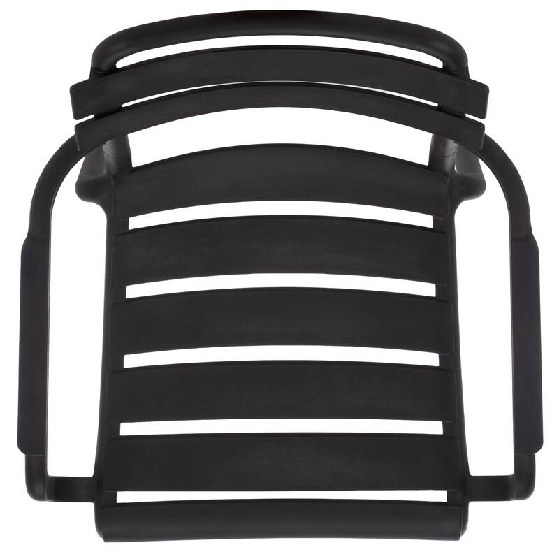 SAFAVIEH Outdoor Living Sarah Stacking Dining Armchair (Set of 2) - 21"W x 23"D x 32"H