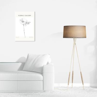 Wynwood Studio Canvas Floral and Botanical Floral Gallery Art Piece White and Modern & Contemporary Wall Art Canvas Print