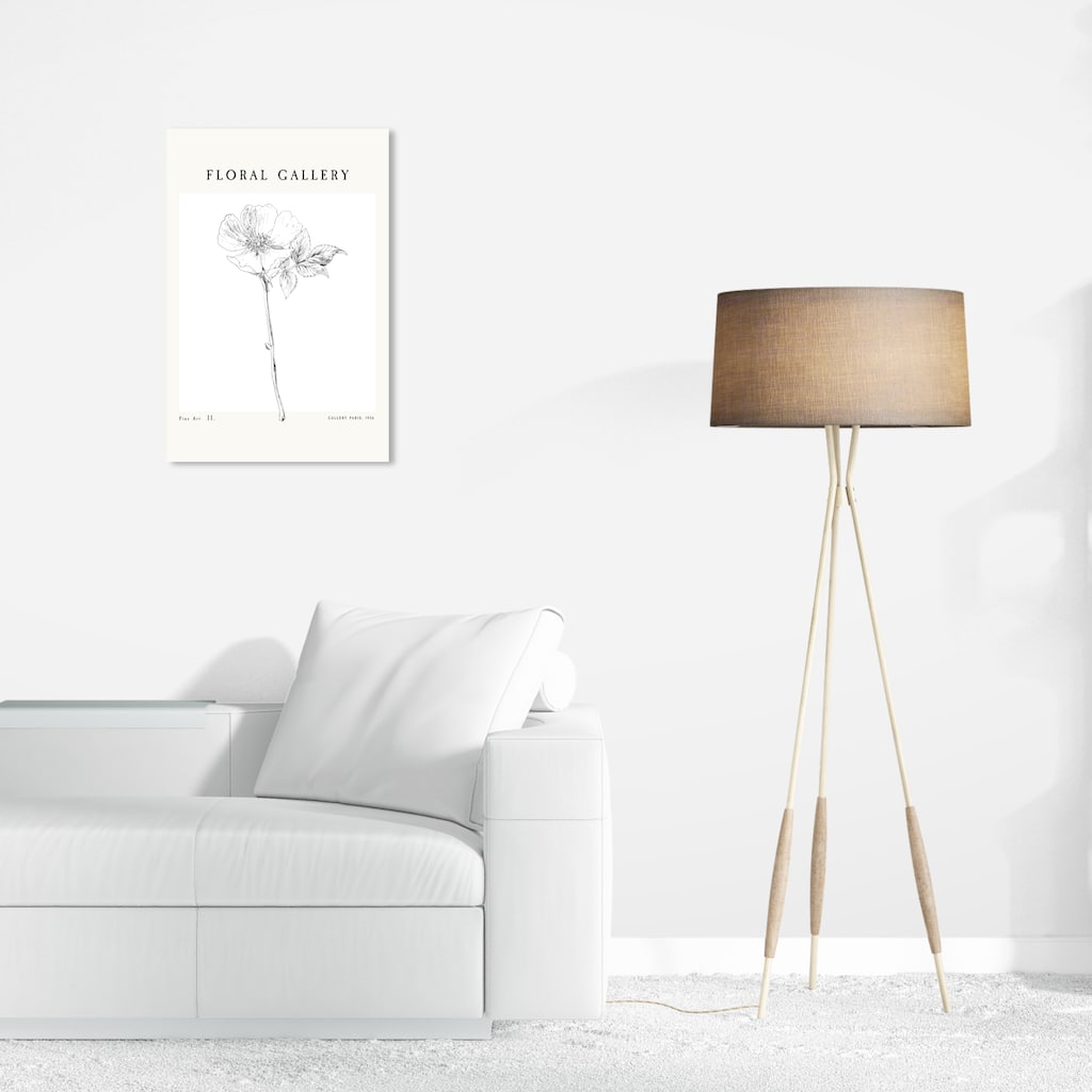 Wynwood Studio Canvas Floral and Botanical Floral Gallery Art Piece White and Modern & Contemporary Wall Art Canvas Print