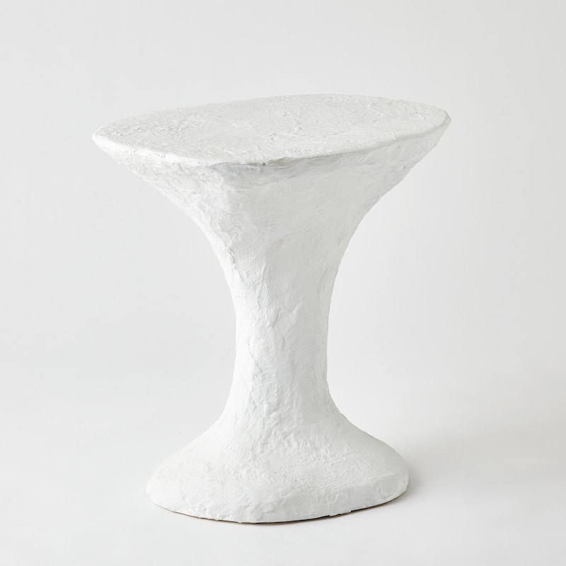 Primitive Accent Table-Soft White - Soft White
