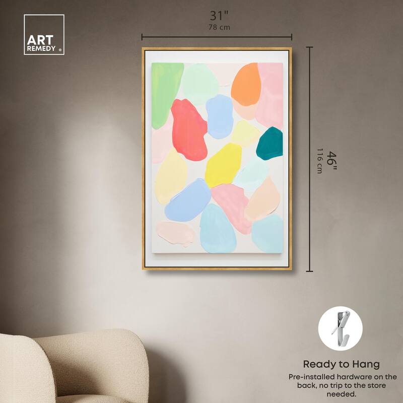 Sorbet Smudges II Canvas by Art Remedy