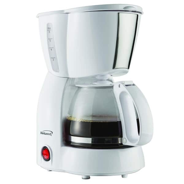 Brentwood 4 Cup Coffee Maker in White