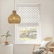 preview thumbnail 2 of 8, Homa Rattan Coastal Boho 12" Gold Dome Pendant Light - 12" Wide