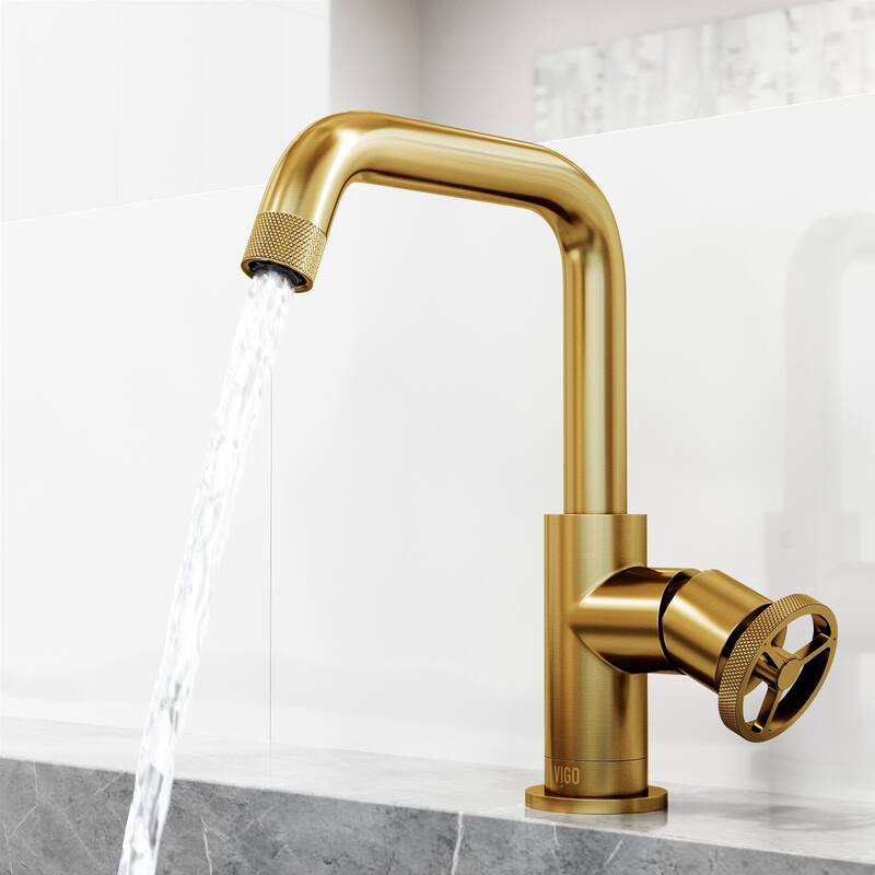 VIGO Cass 9" H Single Handle Single Hole Bathroom Faucet