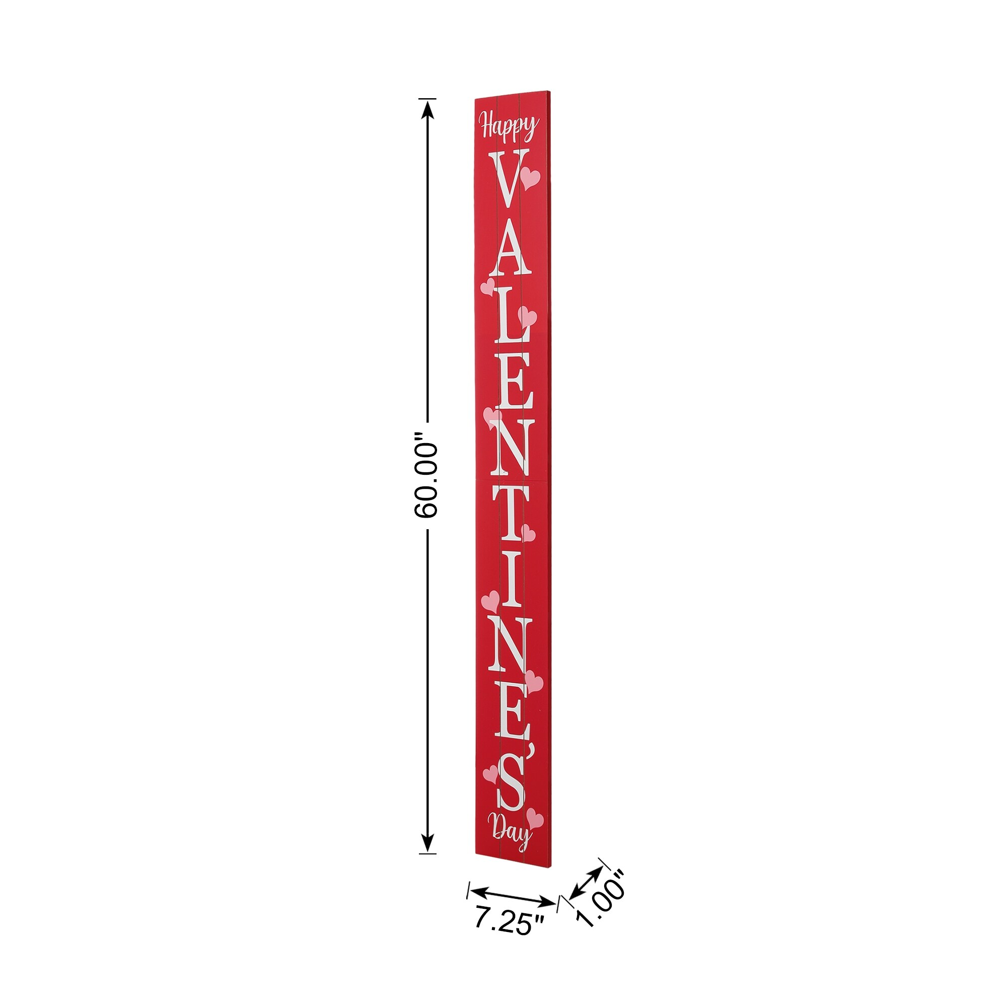 Glitzhome Wooden Happy Valentine's Day Porch Sign Decor - On Sale