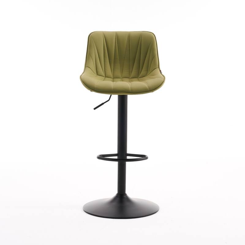 Swivel Upholstered Bar Stools Set of 2, Height Counter Stools