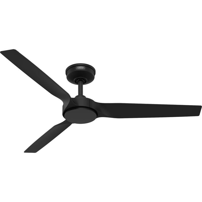 Hunter ZenTech Indoor / Outdoor 3-Blade Smart Ceiling Fan w/ LED Light and Handheld Remote - Modern & Contemporary.
