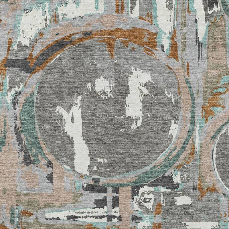 HomeRoots Geometric Transitional Rectangle Outdoor Rug