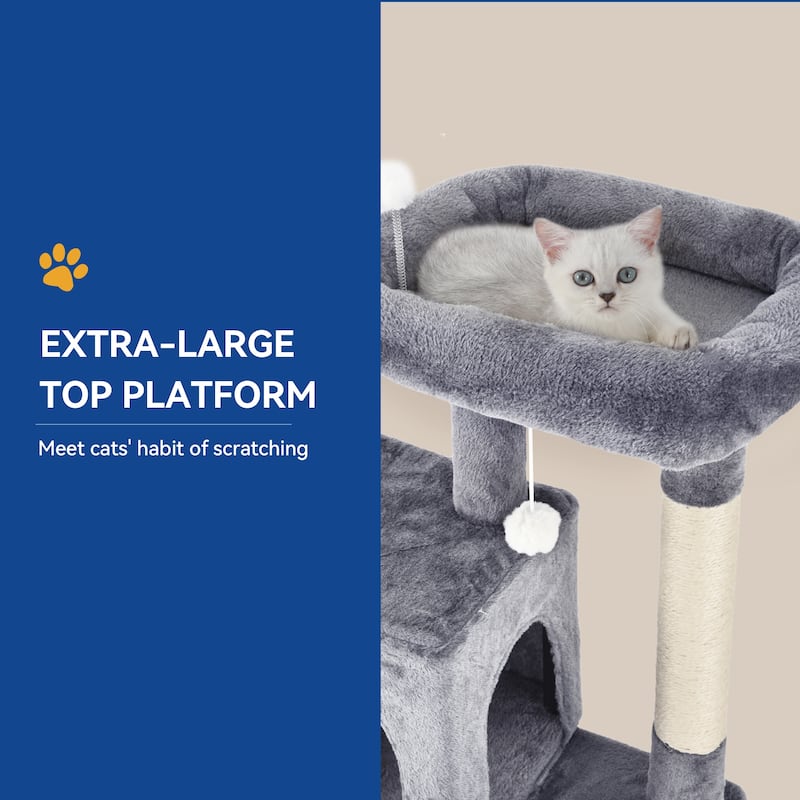 Moasis 71"H Velvet Cat Tree