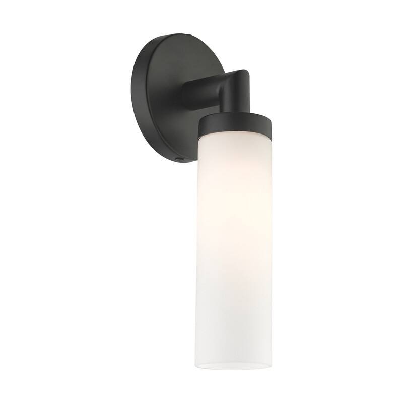Livex Lighting 1-Light Cylindrical ADA Sconce, 10103-04 - 4.25" W x 11" H x 4" Ext.