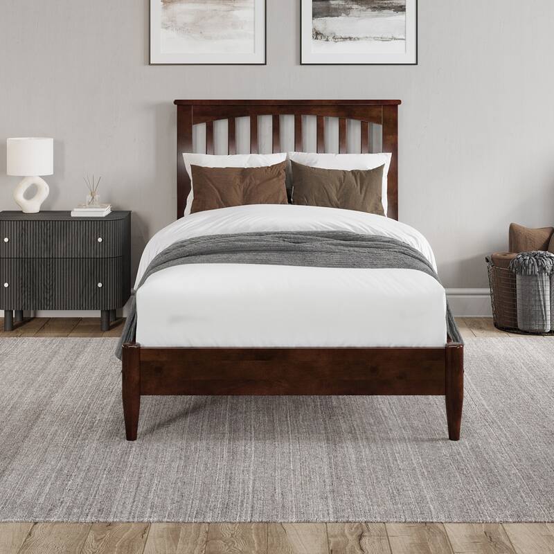 Becket Solid Wood Low Profile Platform Bed