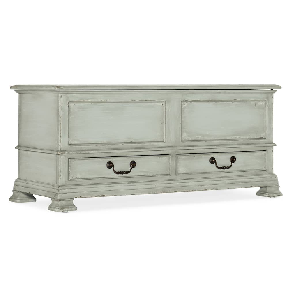 Hooker Furniture 6750-50007 Charleston 50" Wide Maple Trunk with Lift - Haint Blue