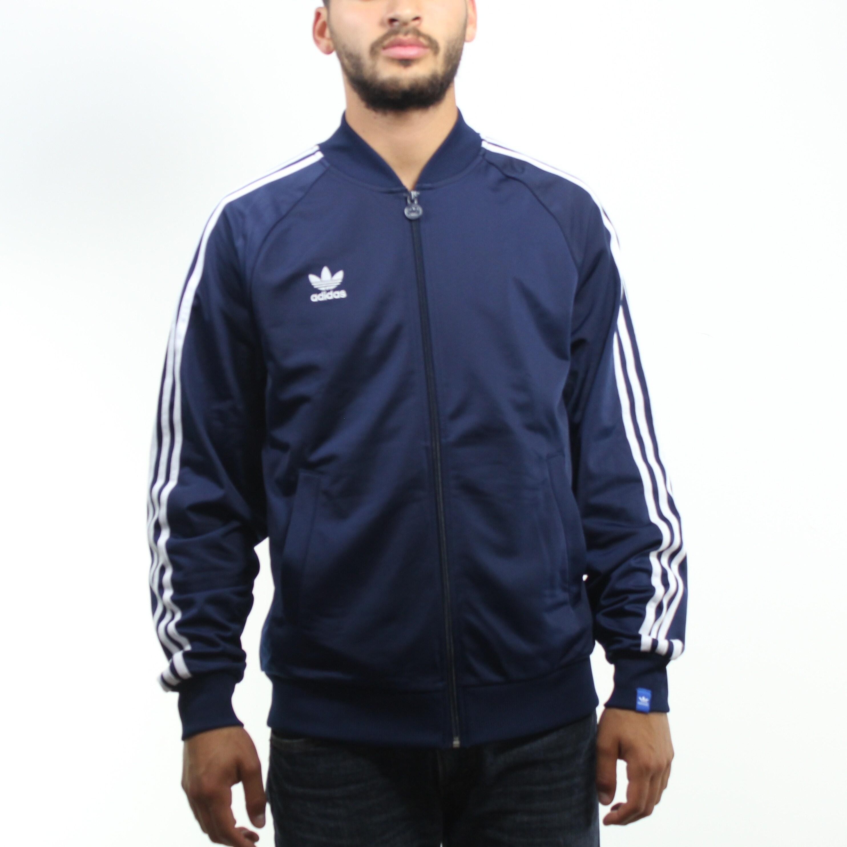 adidas three stripe jacket men's