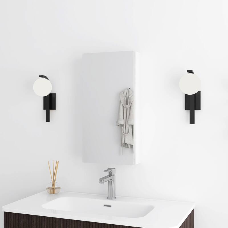 Rectangular Aluminum Medicine Cabinet with Mirror