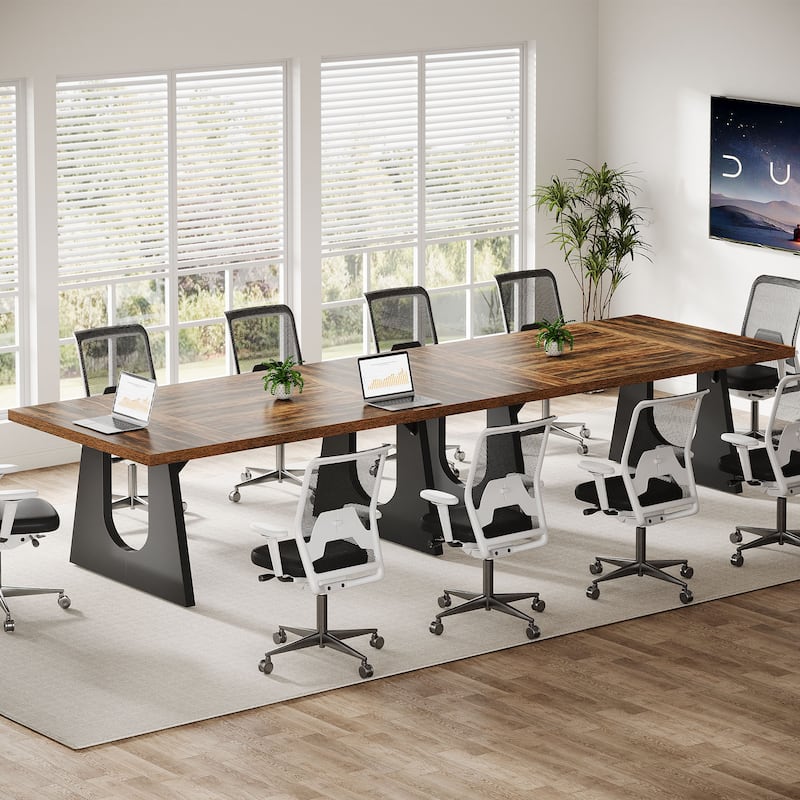 Wood Conference Table Oka Rectangular Office Meeting Room Desk
