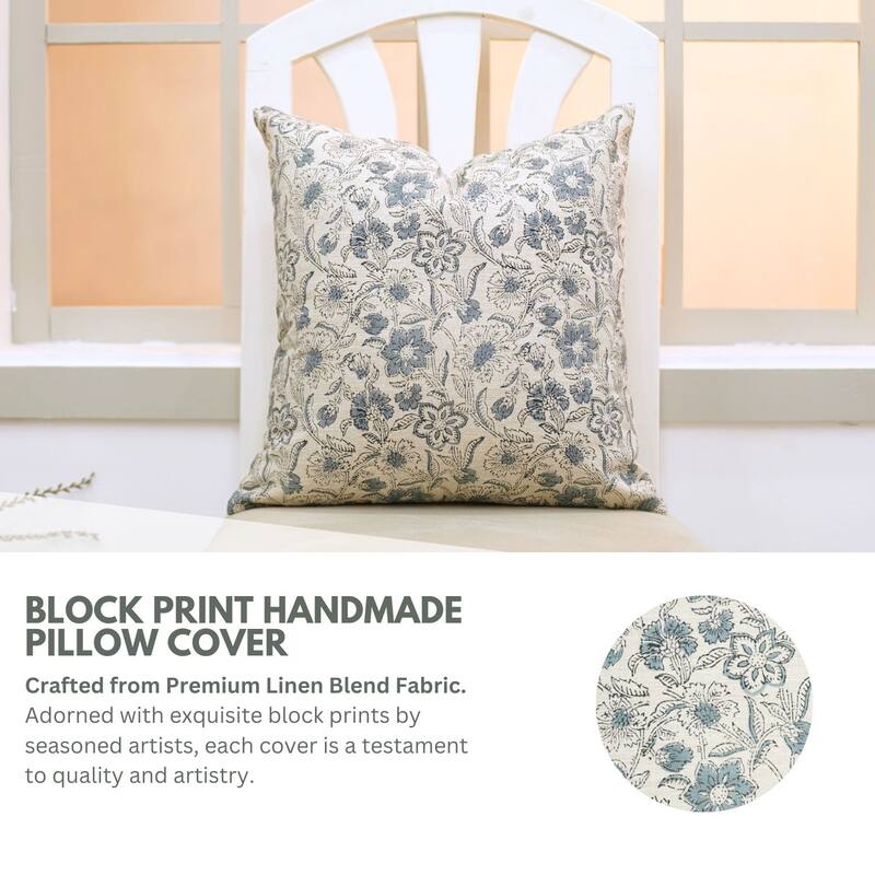 Home Decor Linen Blend Pillow Cover by Fabdivine- JARUL