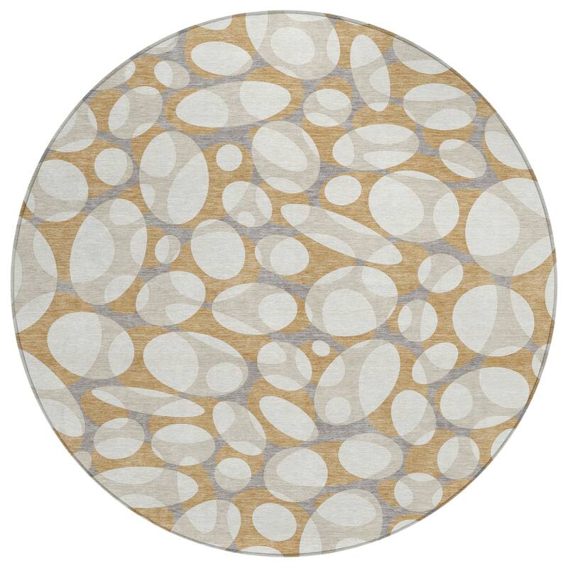 Machine Washable Indoor/ Outdoor Contemporary Saline Chantille Rug