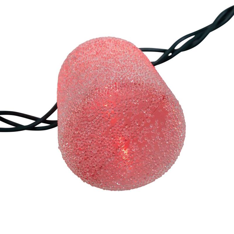 Kurt Adler-Foots UL 10-Light Multicolor Gumdrop Light Set