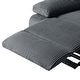 preview thumbnail 52 of 79, Vegan Leather Upholstered Push Back Manual Recliner Chair