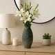 preview thumbnail 13 of 45, Ceramic Stylish Rubpert Contemporary Vase - Green