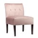 preview thumbnail 24 of 51, Samantha Indoor Living Room Velvet Slipper Chair by Sole Designs Rose