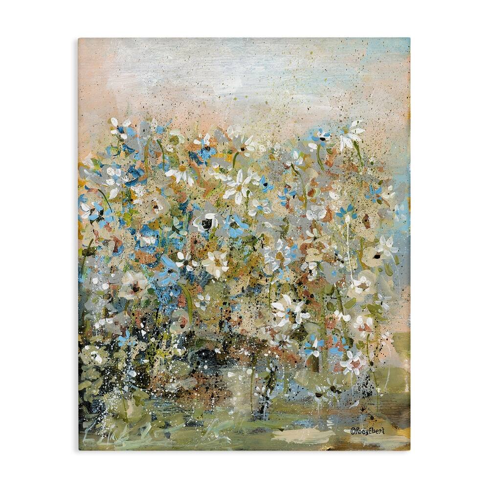 Stupell Speckled Garden Flowers Canvas Wall Art Design By Roy Ebert