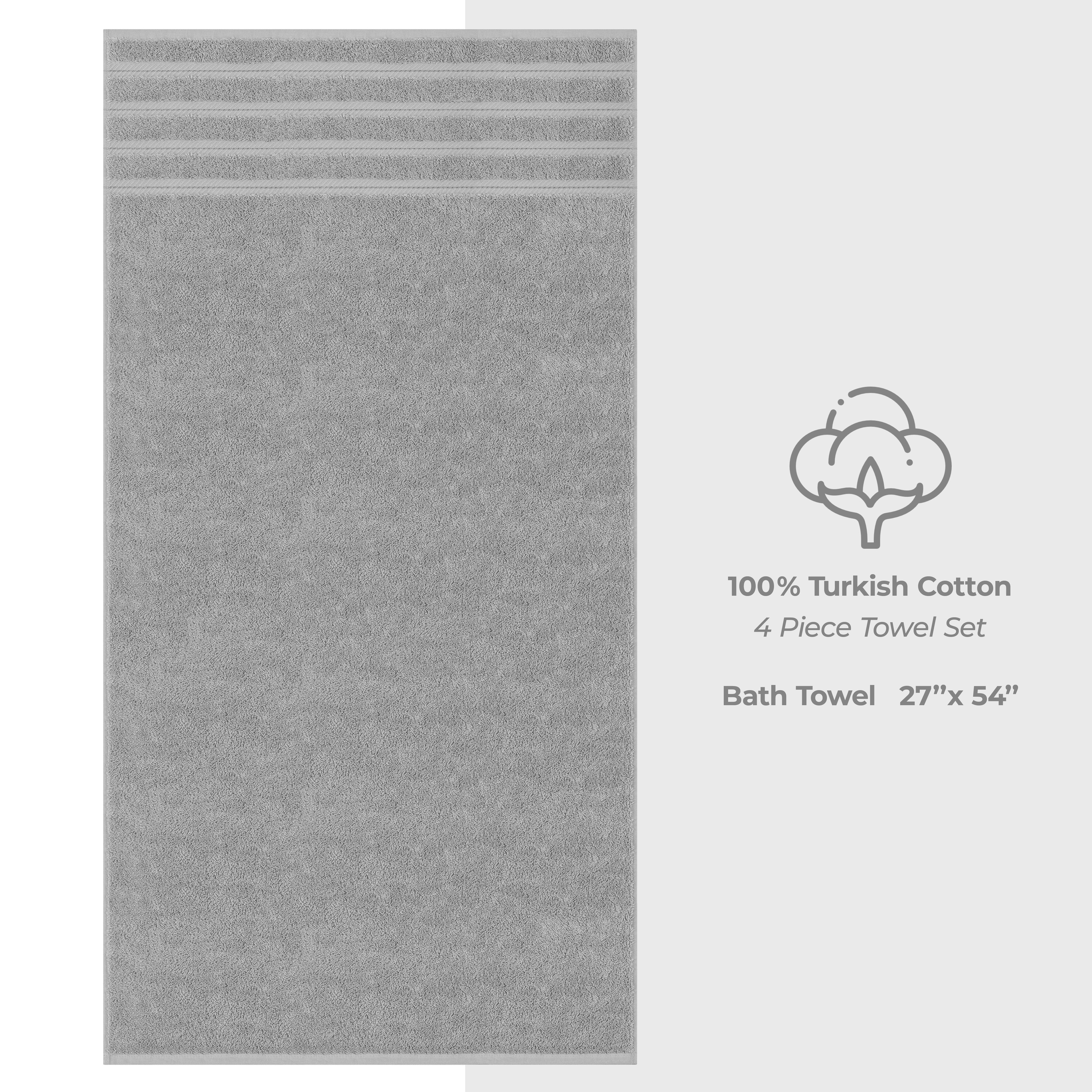 American Soft Linen, 100% Turkish Combed Cotton Luxury, Salem 4 Piece  Washcloth Set - 60 Set Case Pack