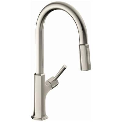 Hansgrohe Locarno 1.75 GPM Pull Down Kitchen Faucet HighArc Spout with