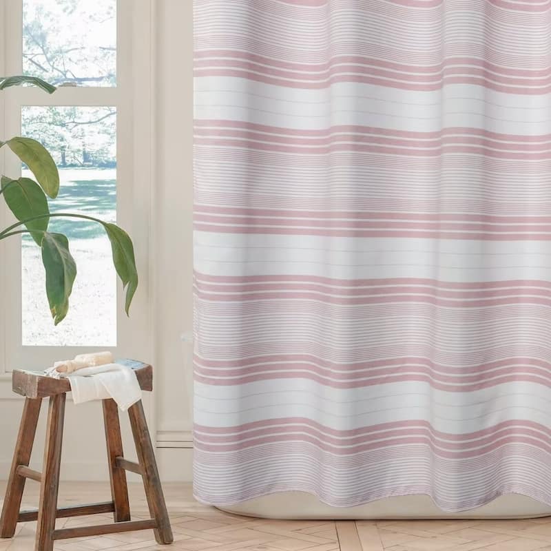 Beach Stripe Water Repellent Shower Curtain