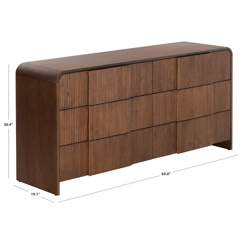 SAFAVIEH Couture Vitale Reeded Wood Dresser